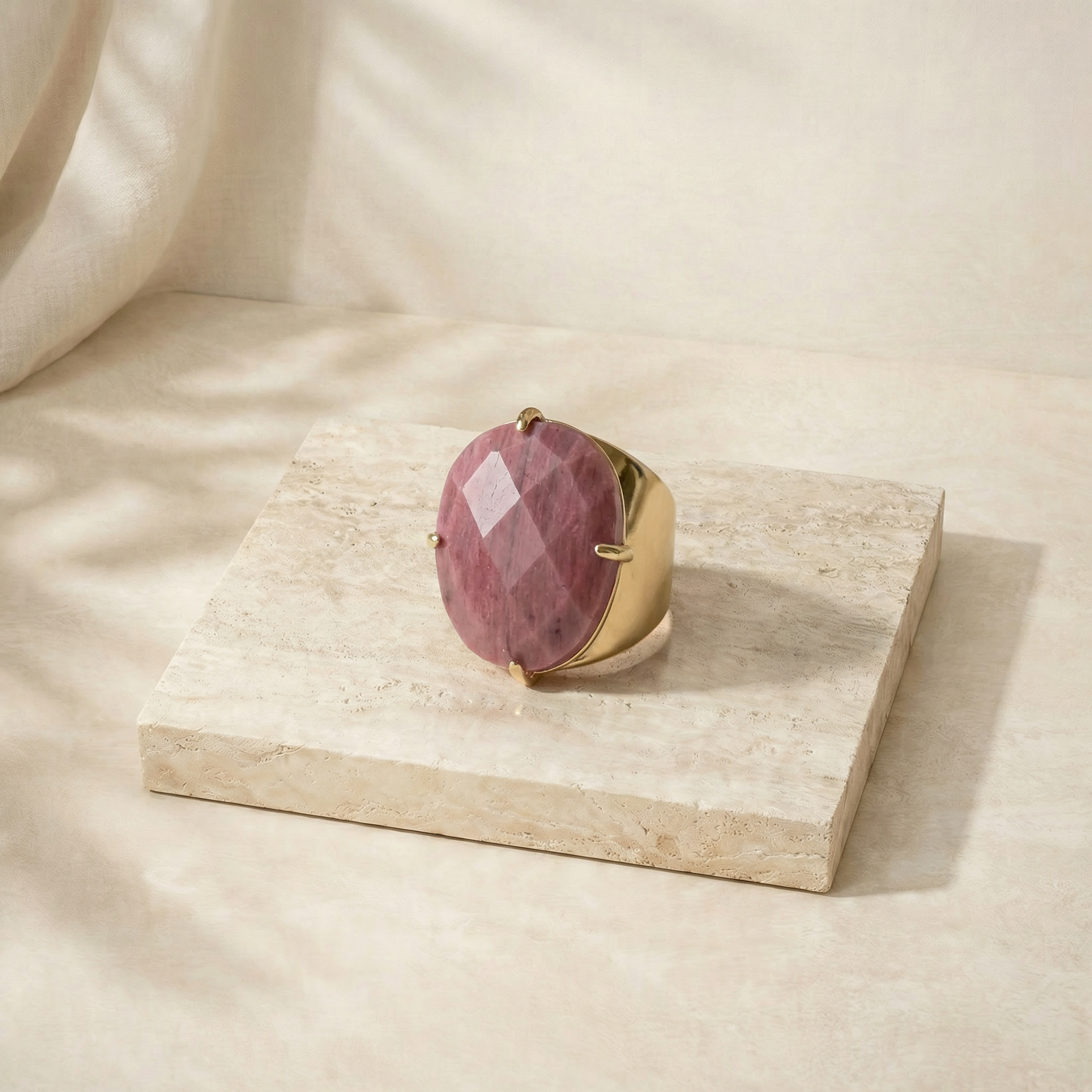 Lunaia Rhodonite Balance Ring
