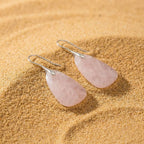Lunaia Rose Quartz Heart Glow Earrings