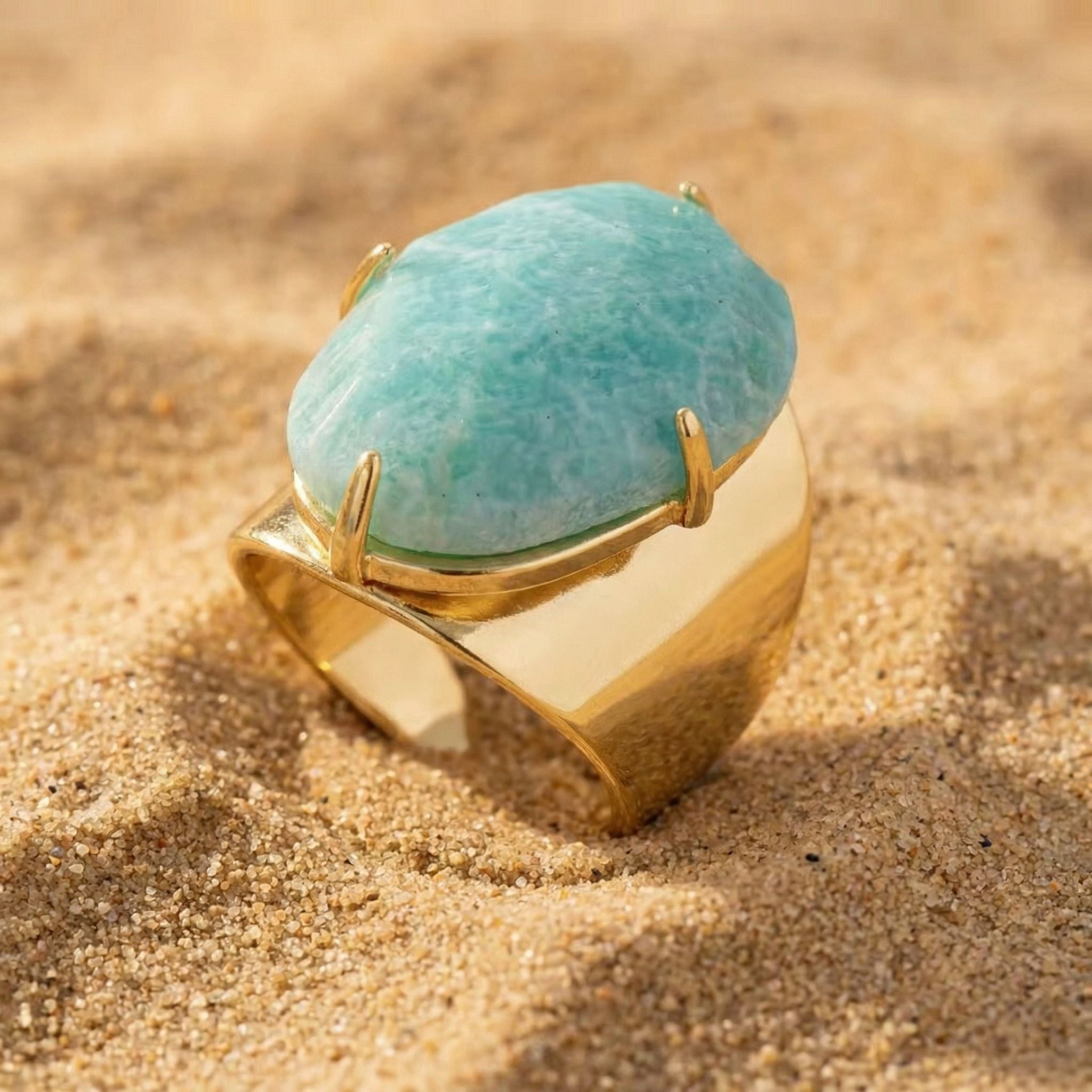 Lunaia Serene Amazonite Ring