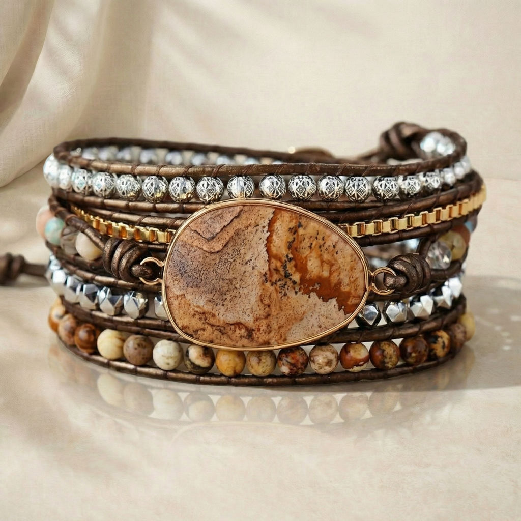 Lunaia Earth Jasper Protection Bracelet