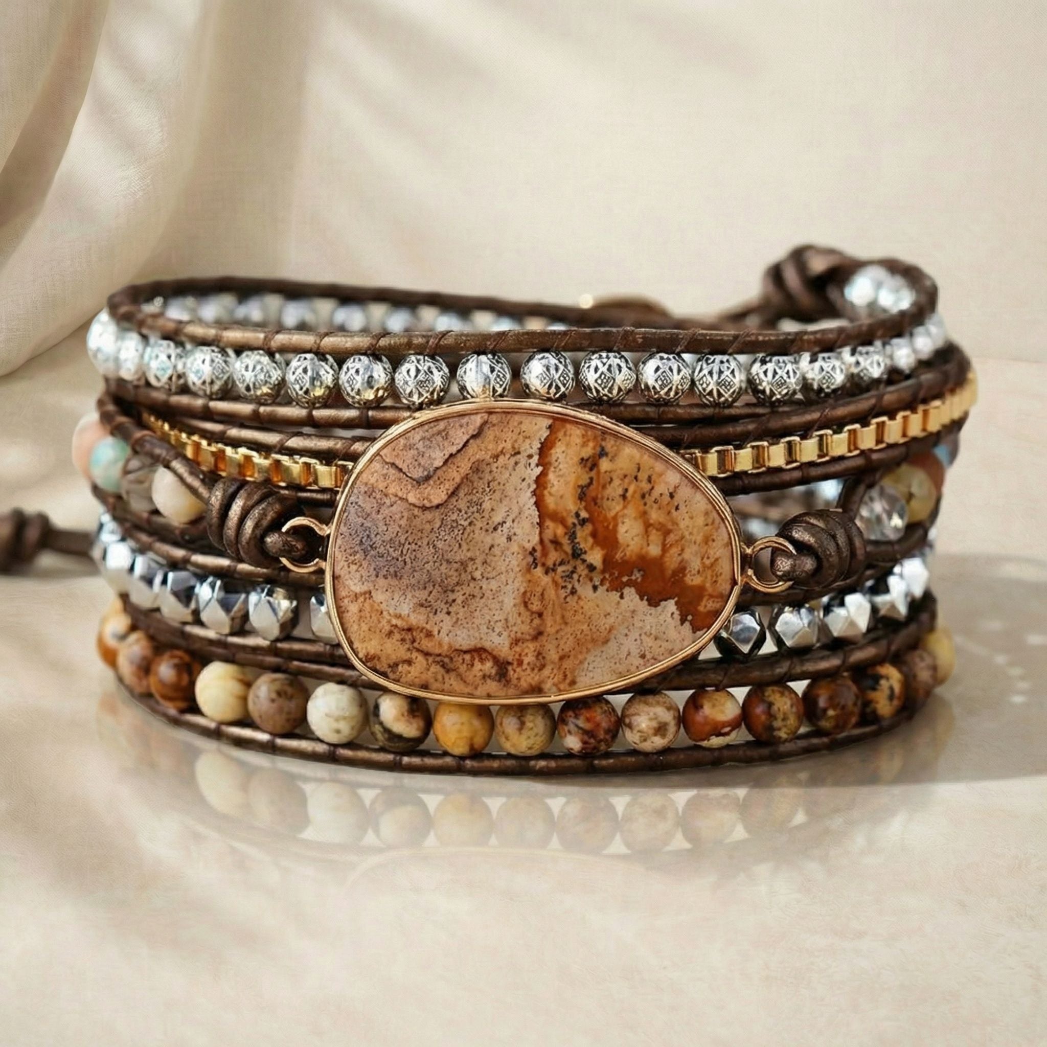 Lunaia Earth Jasper Protection Bracelet
