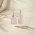 Lunaia Rose Quartz Heart Glow Earrings