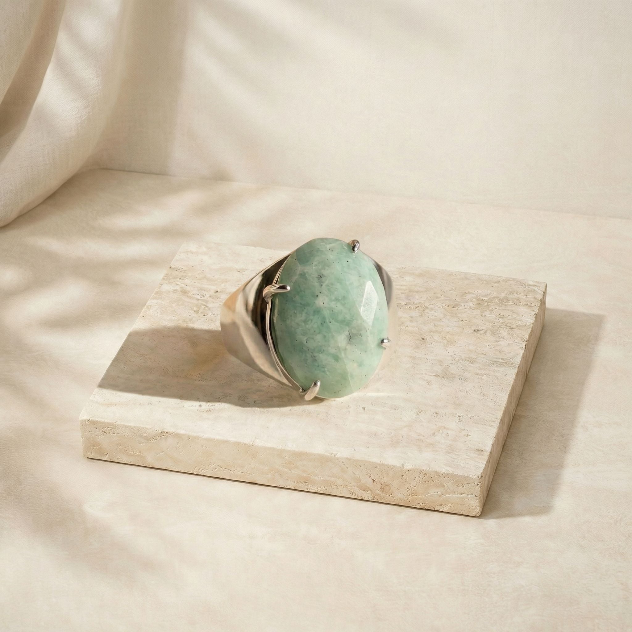 Lunaia Serene Amazonite Ring